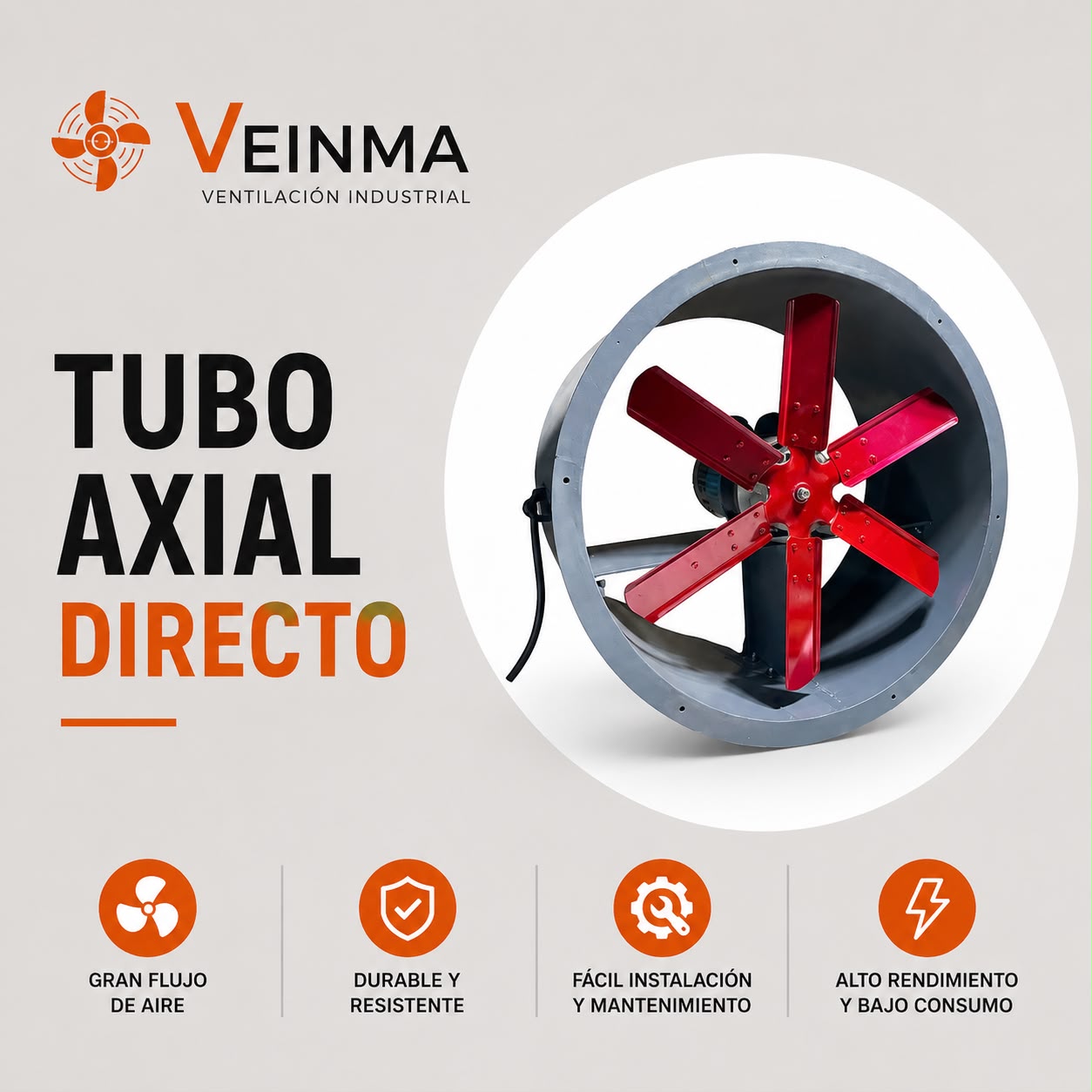 Tubo axial directo